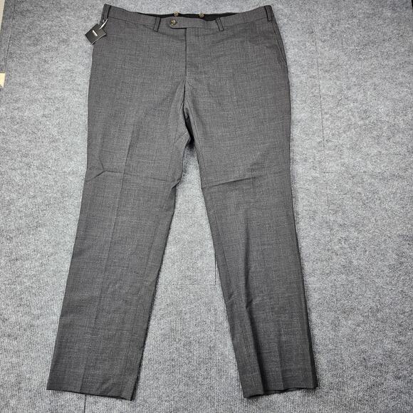 Indochino Dress Pants Mens 40x30 Wool Flat Front Trouser Office Gray Career - Picture 1 of 8